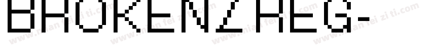 BROKENZ REG字体转换